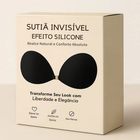 Kit 2 Sutiã Adesivo Invisível - Efeito Silicone, Confortável e de Sustentação