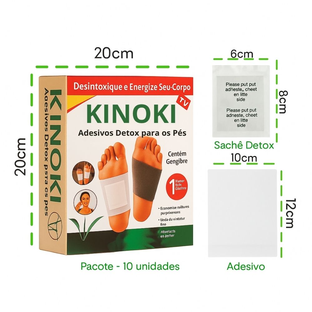 Pack 50 Adesivos Detox Kinoki  - Alívio Profundo e Vitalidade Imediata