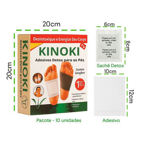 Pack 50 Adesivos Detox Kinoki  - Alívio Profundo e Vitalidade Imediata